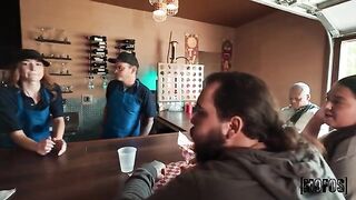 Who hasn't tried sex right in the garage? Two girls are no exception
