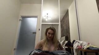 Girl, come over, my parents are not at home - The hottest amateur porn with a busty blonde