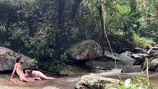 Camping in nature can be a very passionate and hot activity