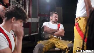 These men can put out any fire. Group sex is guaranteed