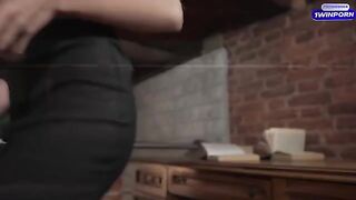 The girl is not only a professional in business but also in sex