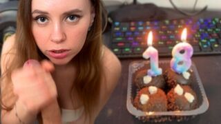 A conversation about cock size ended with a hard dick in her pussy