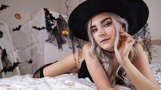 A cute witch waits for the magical fuck with her lover
