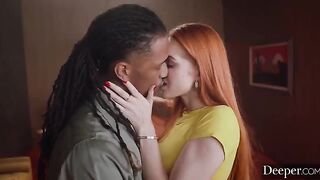 The girl is not bored, she is actively fucking with a guy