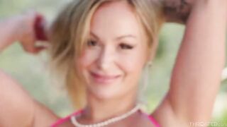 The girl successfully trained her throat and she can now properly perform the blowjob!