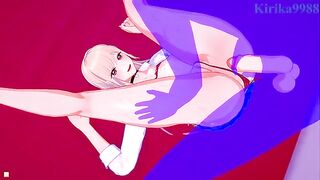 Marin Kitagawa’s 3D hentai pussy is filled with love in a hotel