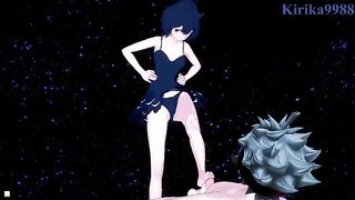 Secre Swallowtail and Asta fuck on the beach at night