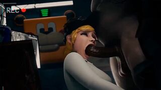 FNAF Security Breach Vanessa gets fucked in the office at Mega Pizzaplex