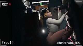 FNAF Security Breach Vanessa gets fucked in the office at Mega Pizzaplex
