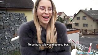 Public Agent Lucky Bee gets fucked hard in the studio