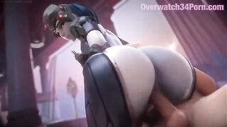 Hot widowmaker overwatch action in sfm with 3d sound quality
