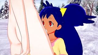 Iris is having sex with a Pokémon in this hentai movie