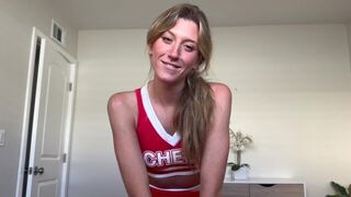Special support for cheerleader friends, featuring Addison Vodka’s stunning blonde charm