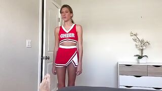 Special support for cheerleader friends, featuring Addison Vodka’s stunning blonde charm