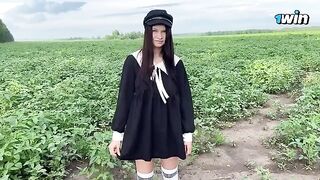 A young girl handed over the seeds of her panties