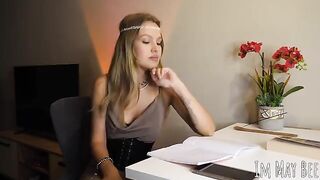 The tits of the solo girl want to be set free
