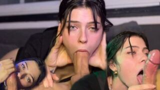 A girl shows how she learned to make an excellent blowjob