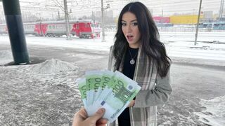 She became a whore for money in the train station