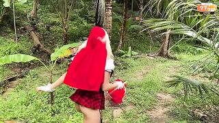 The little girl in the red dress knew what to do with the wolf, showcasing passionate sex and more