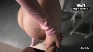 The man made a squirt fountain with his passionate sex