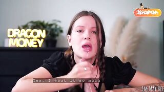 The housekeeper got a messy cumshot on her face
