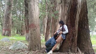 A forest is the perfect place for a pervert old man to act out his fantasies