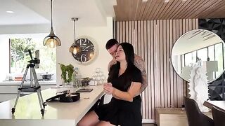 The girl is a total slut, sucking dick wherever she can