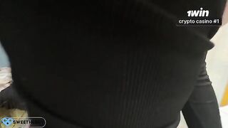 A man came on the leather skirt of a cheating wife, it was awesome