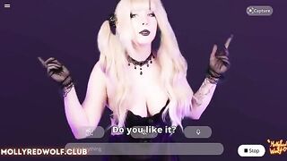 A blonde girl was caught and forced to engage in intense action