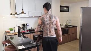 The coffee got cold while the hot MILF finished up with intensity