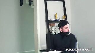 A pretty lady got a new job, she has to suck cock every day