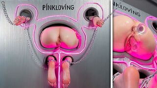Metal on my hands, rubber in my pussy - the perfect mix