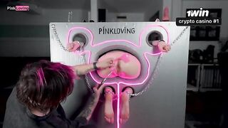 Metal on my hands, rubber in my pussy - the perfect mix