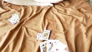 The stepdaughter lost a card game and had to engage in intimate acts
