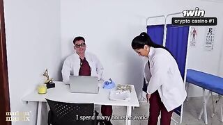 A girl got a medical examination and had sex with a doctor