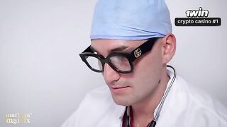 A girl got a medical examination and had sex with a doctor