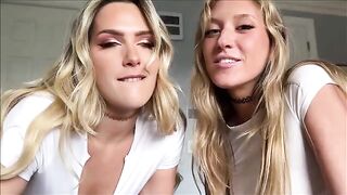 Two girls shared cock during a hot family therapy session