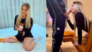 A beauty lost a bet to her stepbrother and had to fuck with him