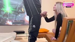 A beauty lost a bet to her stepbrother and had to fuck with him