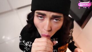 The girl is very naughty and wants to get fucked hard this holiday season