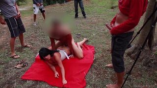 Bunch of wet pussies gets fucked on the beach in a hot compilation