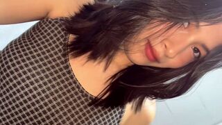 A petite Filipino girl got naked and her pussy was rubbed with dick