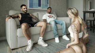 A wife gets fucked by her friend and husband in a hot threesome
