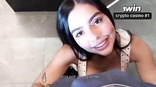 The girl seduces her stepbrother and fucks with him