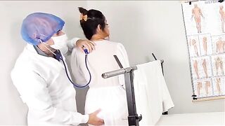 The man gave his place to another friend during the doctor's check-up