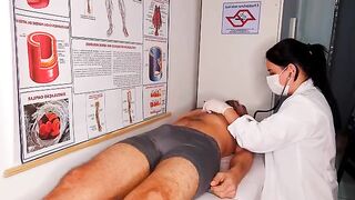 A hot nurse has no time for foreplay and takes things to the next level