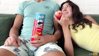 I finger her ass, then she dives deep into my cock