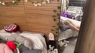 A girl caresses his cock as if it were a treasure