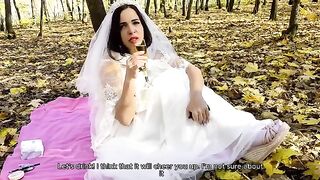 A super cute girl got fucked on her wedding day