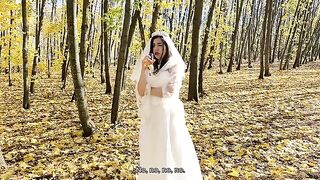 A super cute girl got fucked on her wedding day
